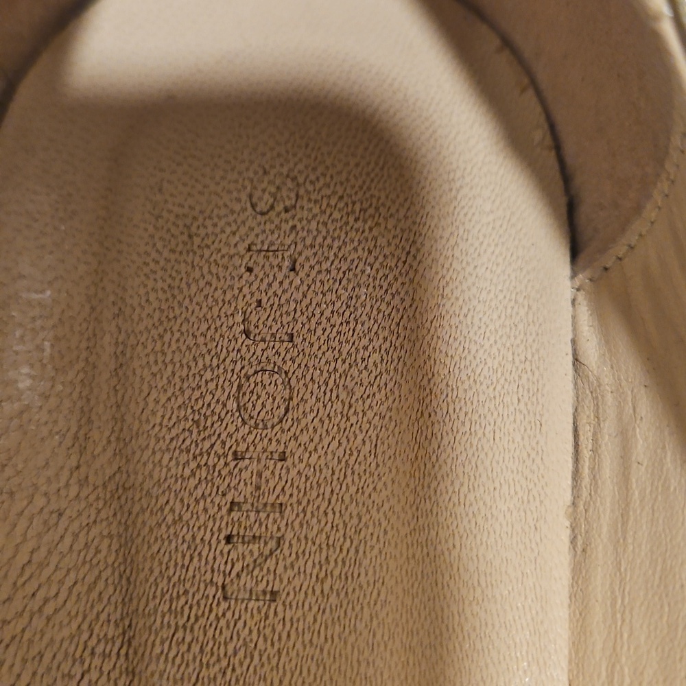 St. John Gold and Silver Flats with Metallic Cap Toe - Picture 2 of 4